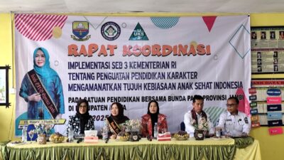 Penguatan Karakter Anak, Bunda PAUD Provinsi Jambi Sosialisasikan 7 Kebiasaan Sehat di Kerinci