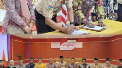 Bawaslu Kerinci dan Kwarcab Gerakan Pramuka Kerinci Tandatangani MoU Bentuk Saka Adhyasta Pemilu