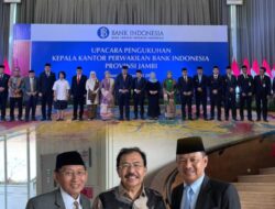 Hadiri Pengukuhan Kepala BI Jambi, Wabup Murison Apresiasi Peran Strategis Bank Indonesia