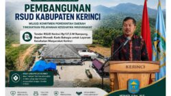 Tender RSUD Kerinci Rp137,5 Miliar Rampung, Bupati Monadi: Hadiah Bahagia Untuk Pelayanan Kesehatan Masyarakat