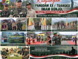 Kunker Pangdam XX/TIB ke Kodim 0417/Kerinci Disambut Antusias