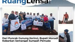 Dari Puncak Gunung Kerinci, Monadi Kobarkan Semangat Sumpah Pemuda